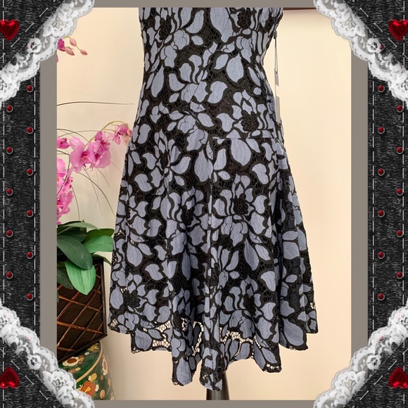 Tommy Hilfiger Lace Overlay Fir & Flare Dress - Picture 6 of 11